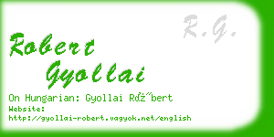robert gyollai business card